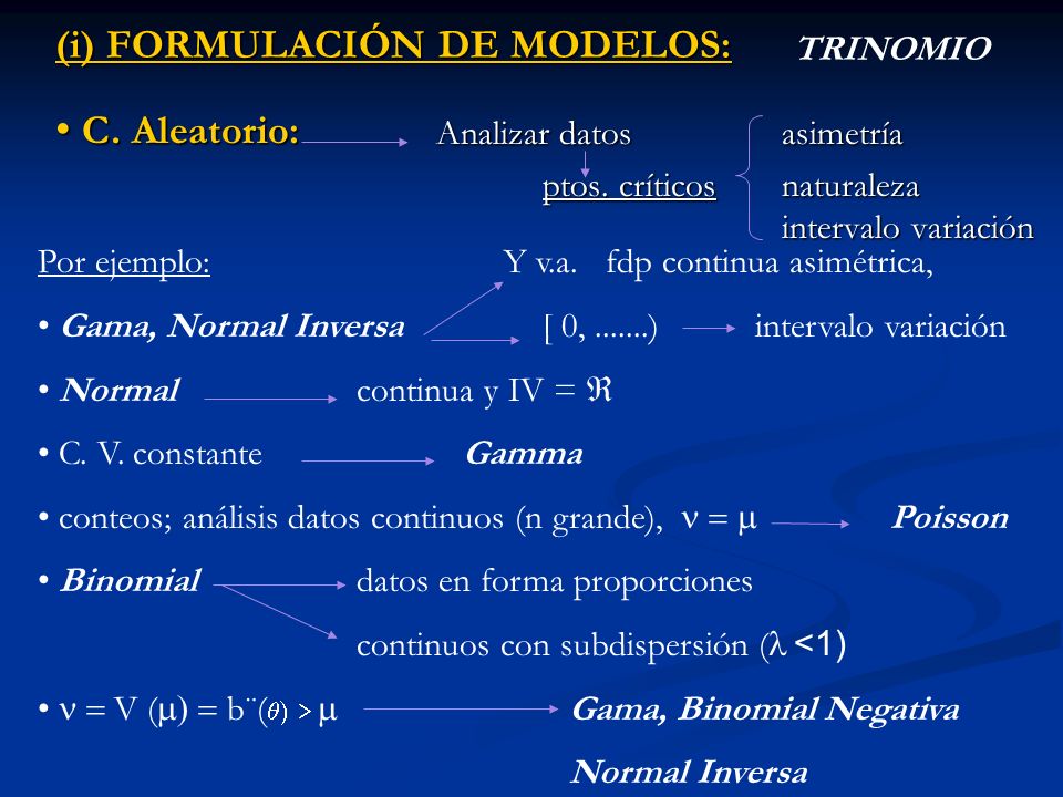 Metodología de Ajuste y Análisis de Diagnóstico en Modelos Lineales  Generalizados Diciembre 2009 MPDíaz. - ppt descargar