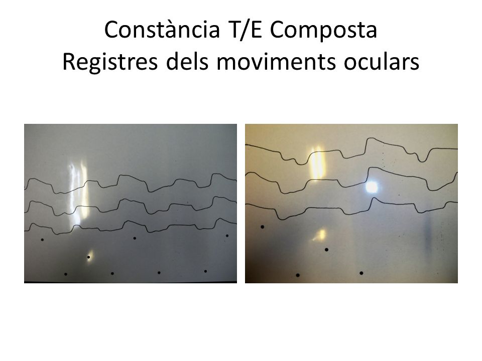Constància T/E Composta Registres dels moviments oculars