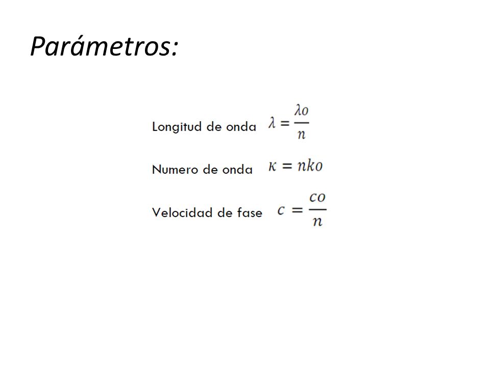 Modelos matemáticos y distintos. Guía de onda Características principales:  frecuencia (f) y longitud de onda (λ), ambas se encuentran relacionadas  por. - ppt descargar