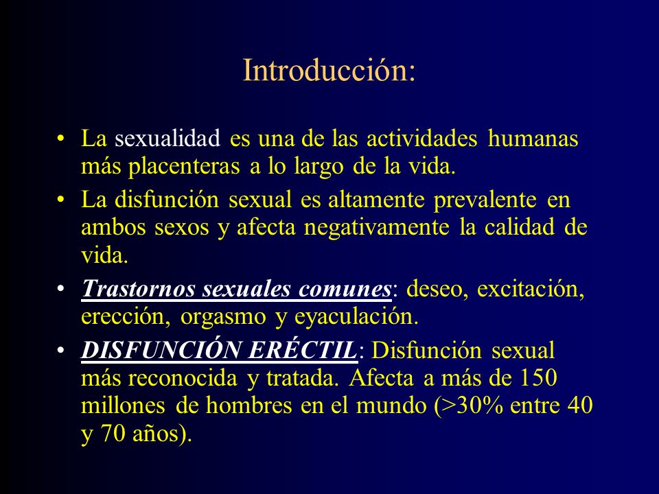 definición de disfunción eréctil psicógena
