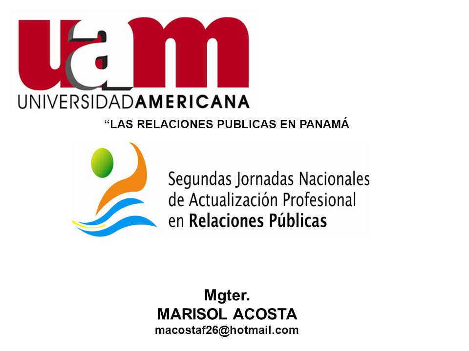 LAS RELACIONES PUBLICAS EN PANAMÁ Mgter.