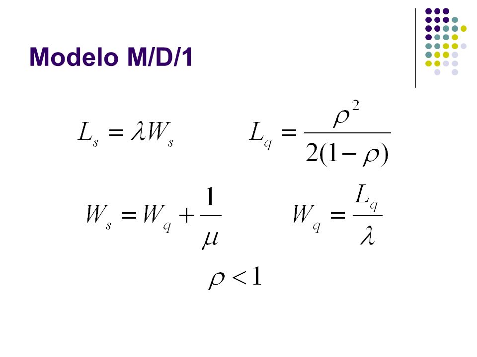 Modelo M/D/1