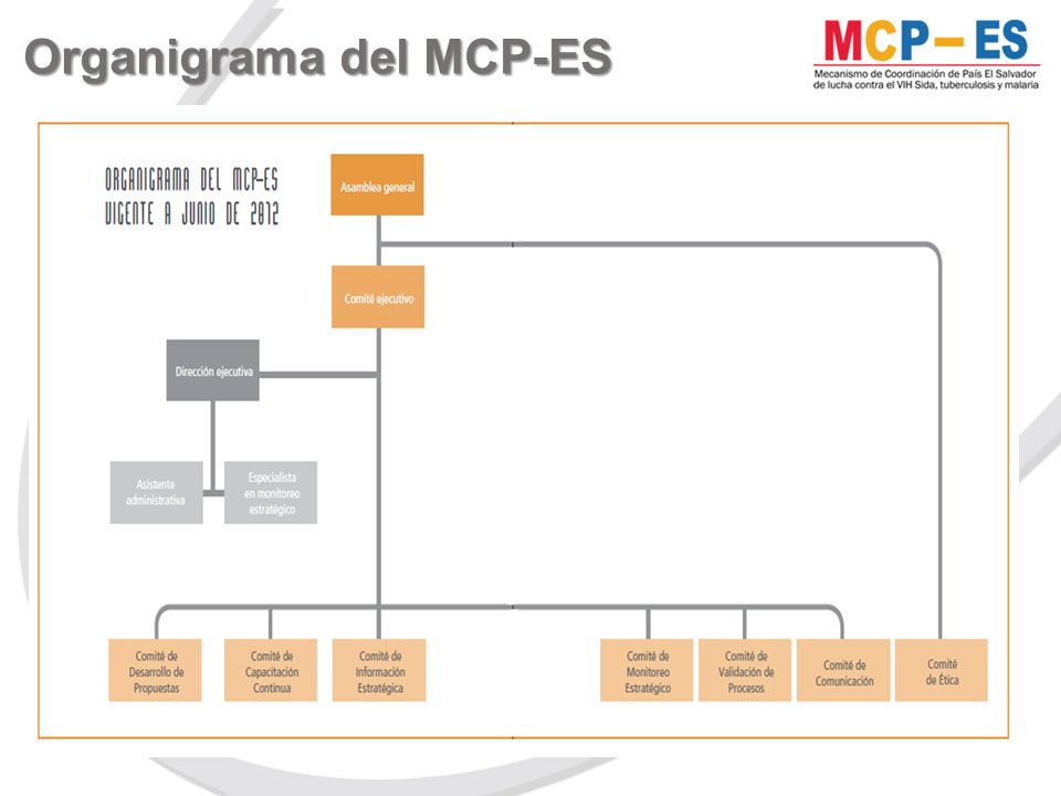 Organigrama del MCP-ES