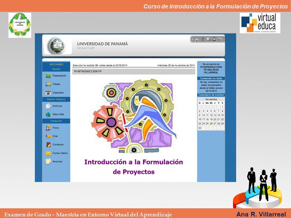 Examen de Grado – Maestría en Entorno Virtual del Aprendizaje Ana R. Villarreal C.