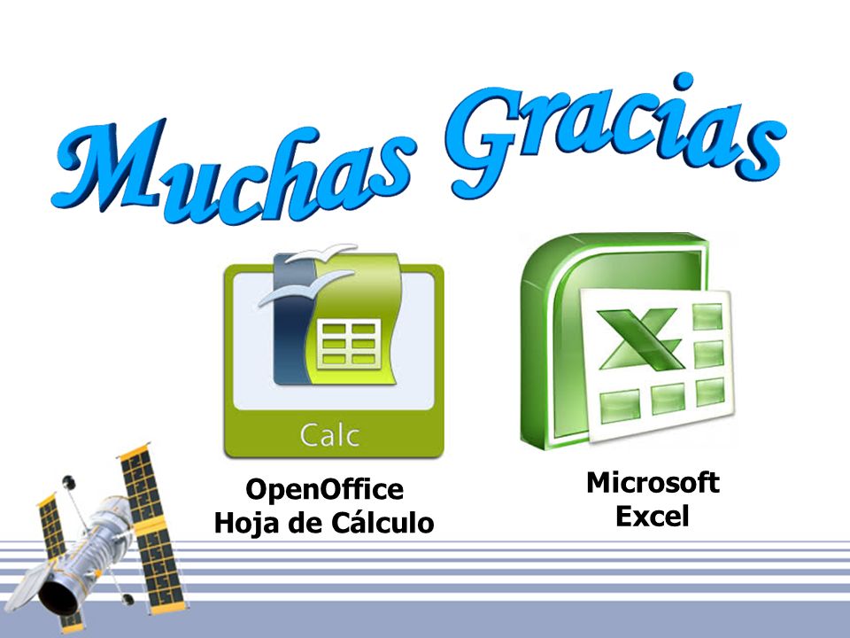 OpenOffice Hoja de Cálculo Microsoft Excel