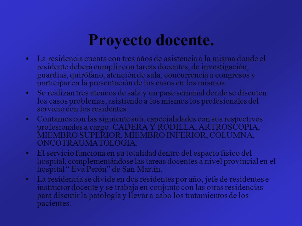 Proyecto docente.