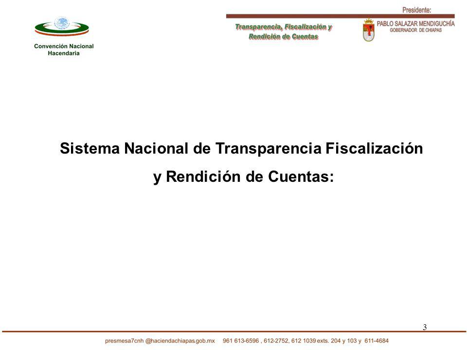 3 Sistema Nacional de Transparencia Fiscalización y Rendición de Cuentas: