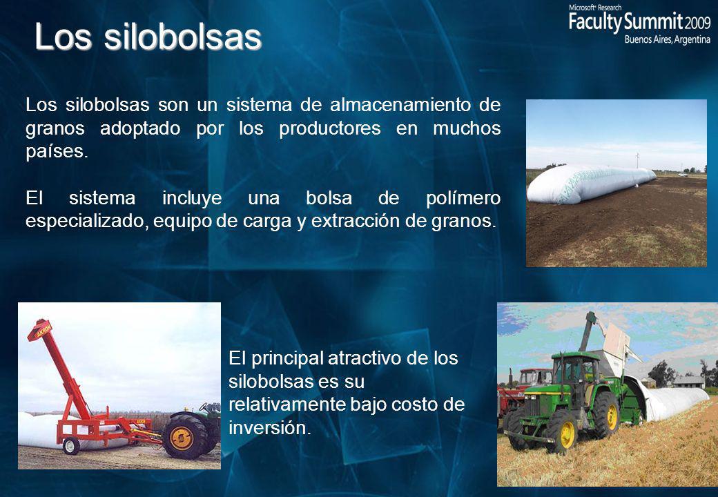 Los silobolsas Los silobolsas son un sistema de almacenamiento de granos adoptado por los productores en muchos países.