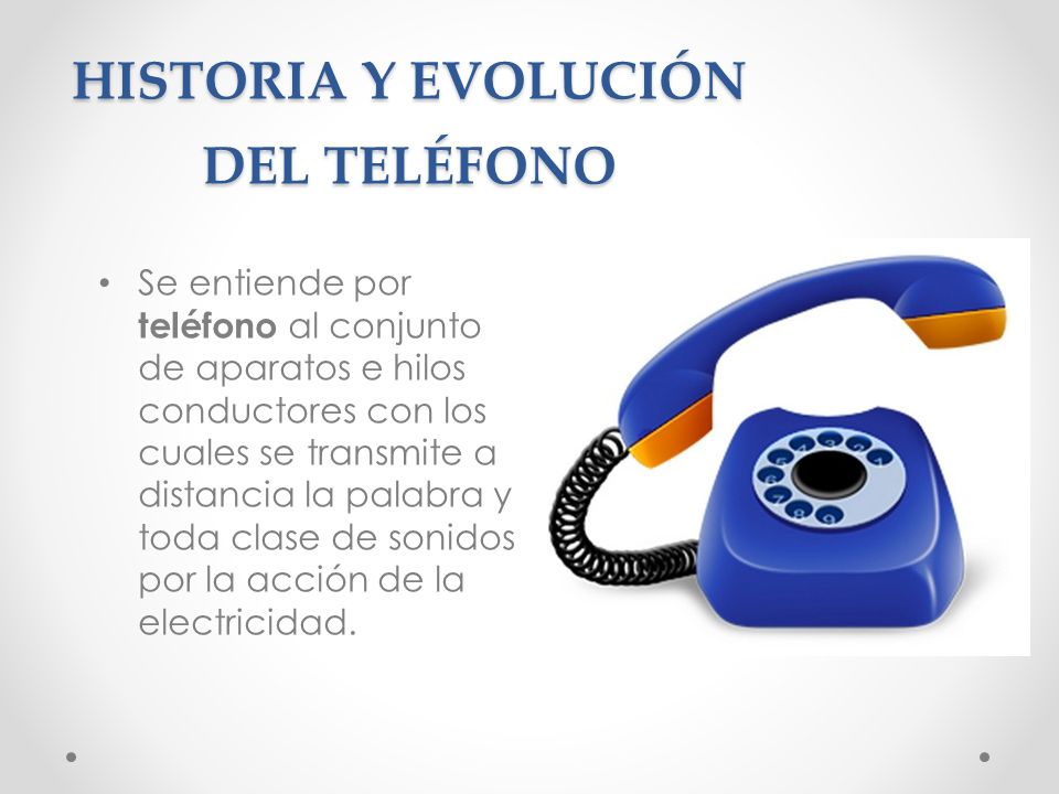 La historia del teléfono