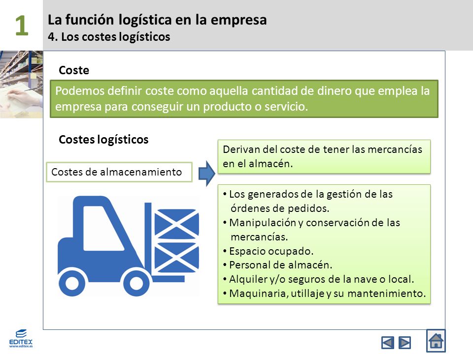 La función logística en la empresa 4.