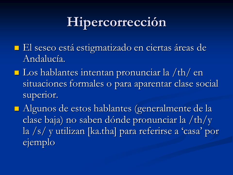 Resultado de imagen para hipercorreccion definicion