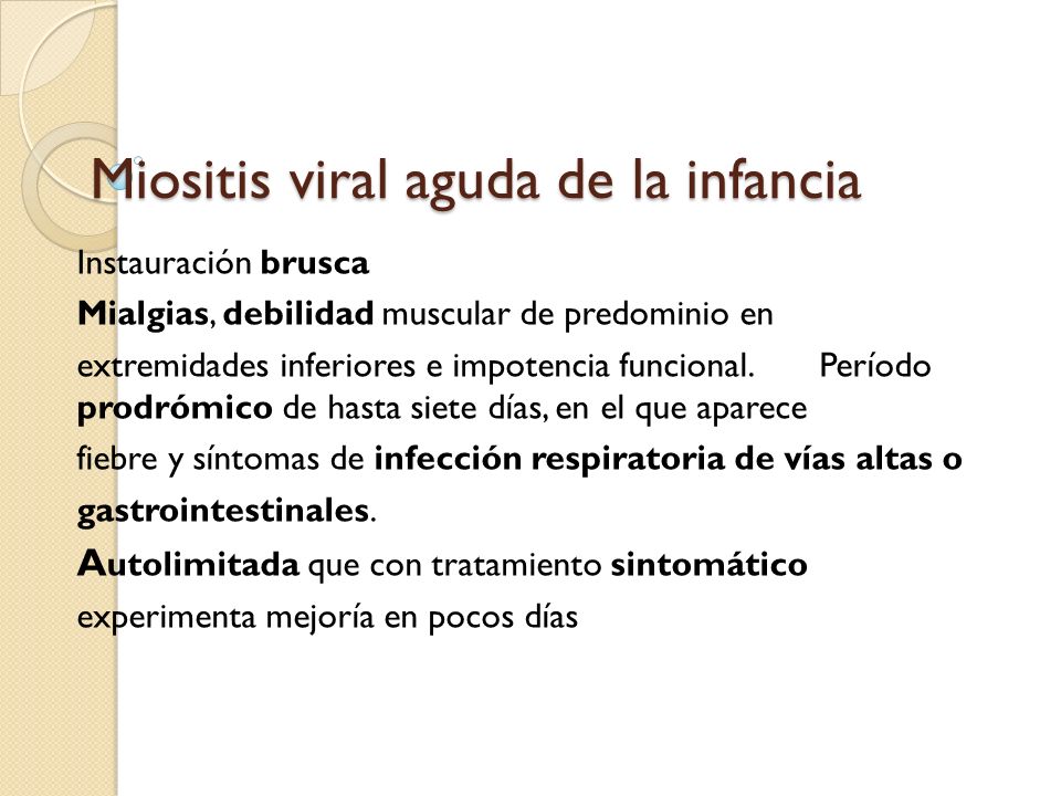 qué es la miositis viral qué es la miositis viral