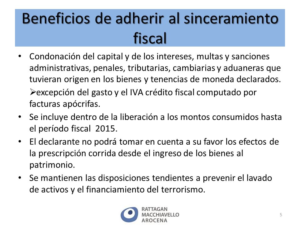 Sinceramiento Fiscal En La Argentina Ley Ppt Descargar