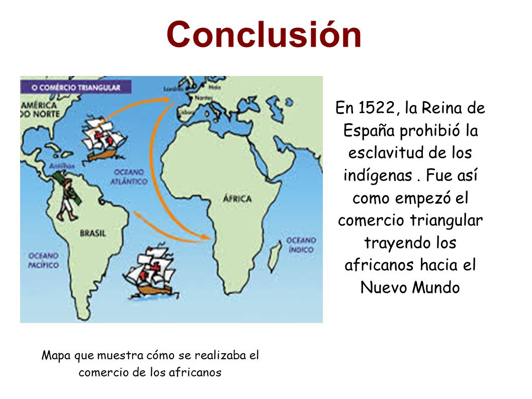 mapa de comercio triangular