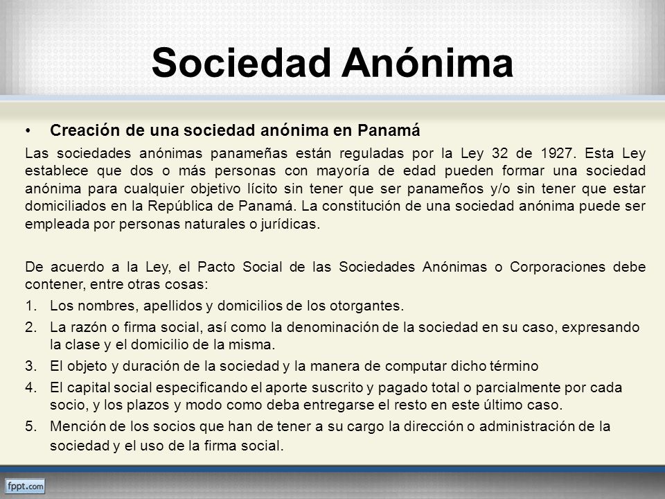 Figuras Juridicas Negocios En Panama Diferentes Figuras Juridicas