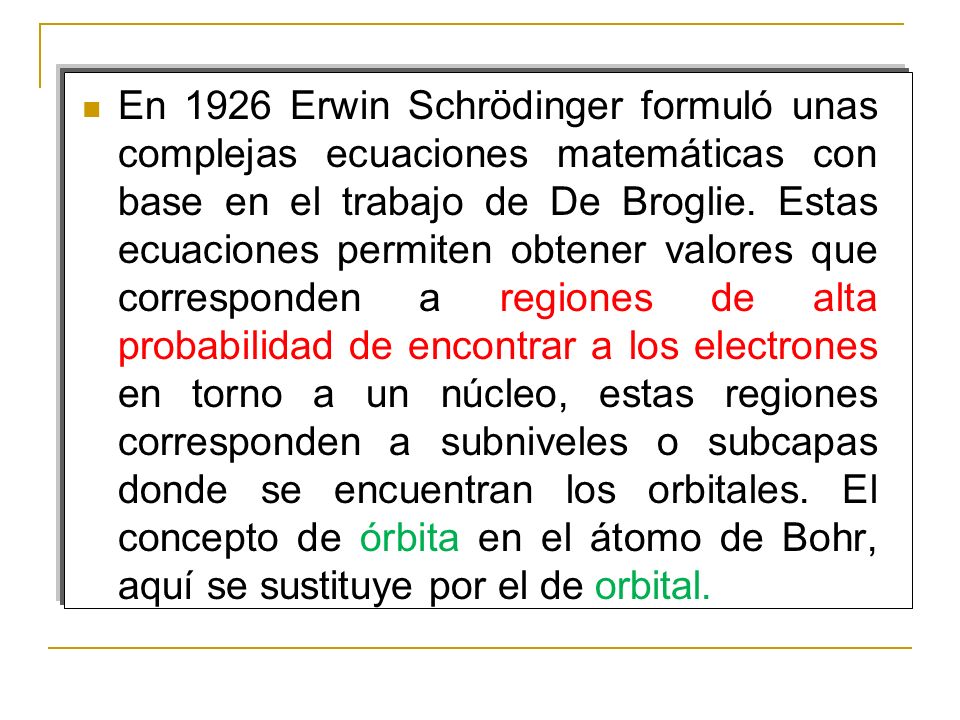 MODELO MECANO-CUÁNTICO Hacia el modelo atómico actual El modelo de Bohr es  un modelo matemático y explica satisfactoriamente sólo el átomo de  Hidrógeno, - ppt descargar