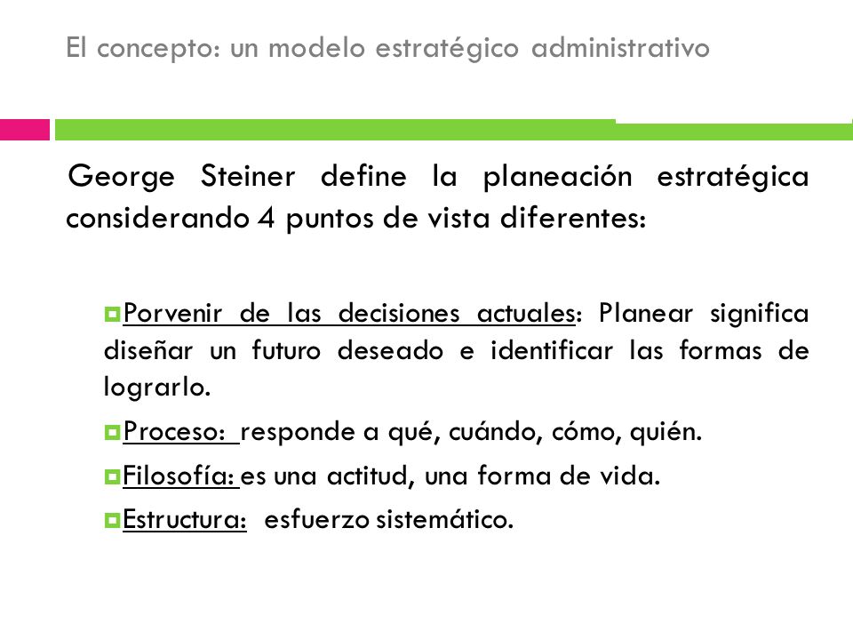 1. LA PLANEACIÓN ESTRATÉGICA  Concepto: un modelo estratégico  administrativo  Naturaleza de la planeación estratégica  La  integración entre la. - ppt descargar