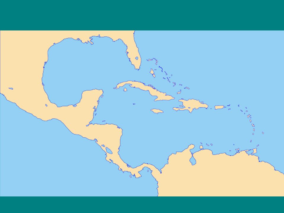 Baja California Sierra Madres Gulf of Mexico Yucatan Peninsula Isthmus of Panama Rio Grande Caribbean Sea .