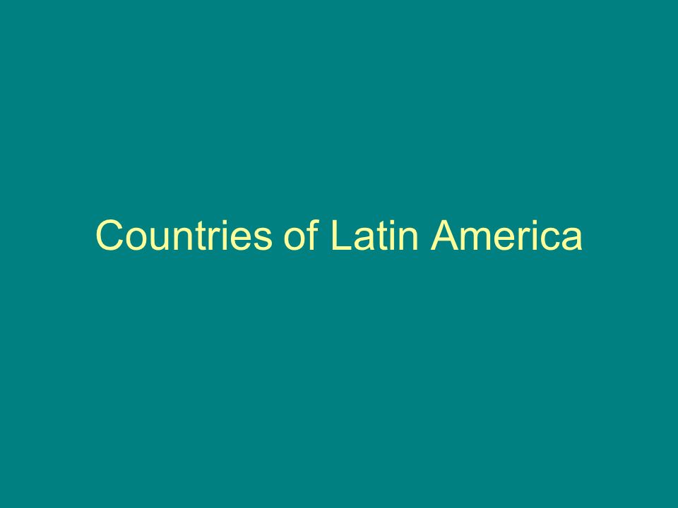 Mexico Central America West Indies Middle America South America Latin America