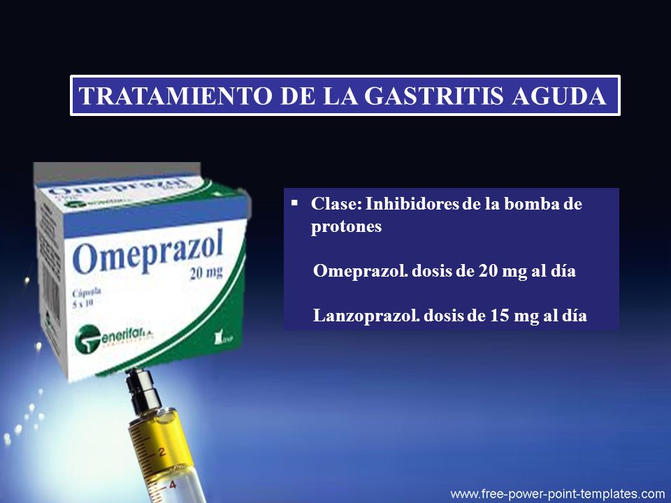 Omeprazol para la gastritis dosis