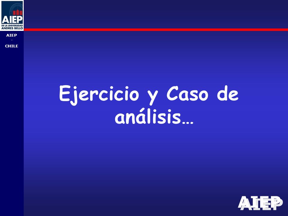 AIEP - CHILE Ejercicio y Caso de análisis…