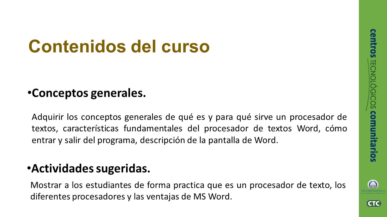 Microsoft Word (básico). Descripción En la siguiente inducción podrá  conocer tanto los objetivos generales como la guía metodológica y las  herramientas. - ppt descargar