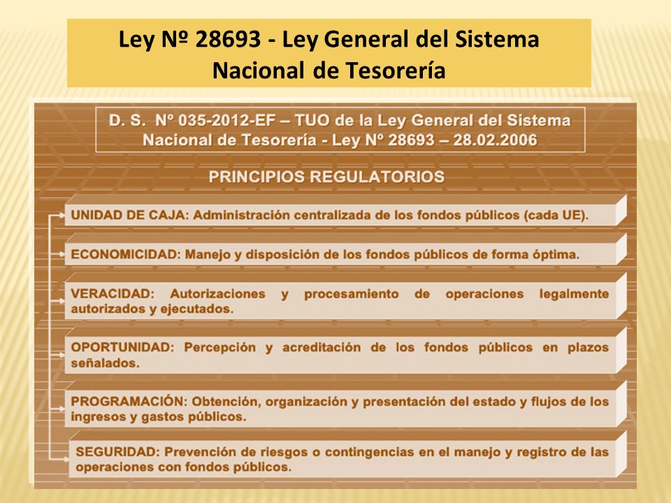 Ley Nº Ley General del Sistema Nacional de Tesorería