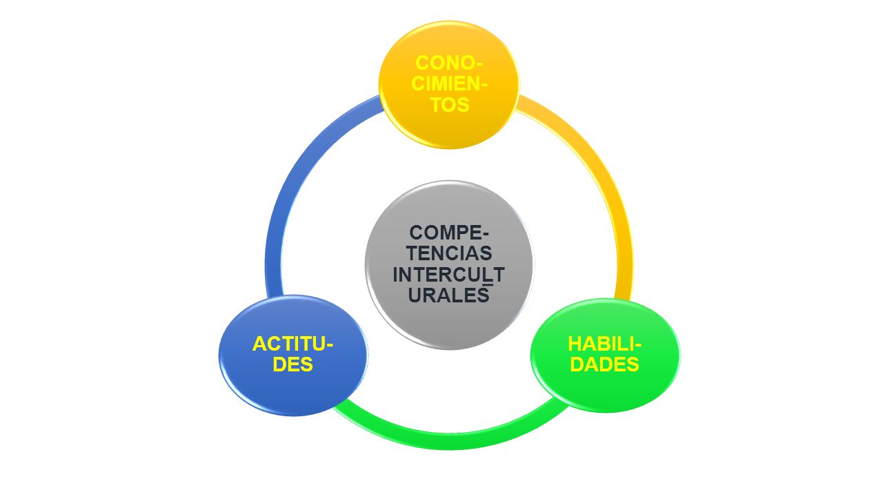 COMPE- TENCIAS INTERCULT URALES CONO- CIMIEN- TOS HABILI- DADES ACTITU- DES