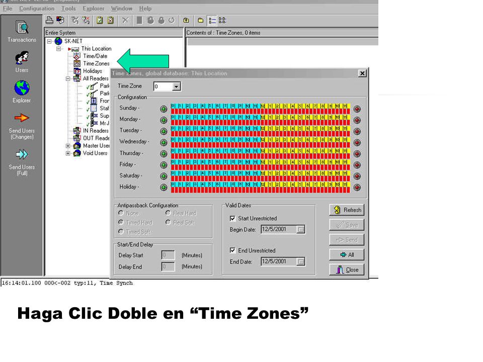 Haga Clic Doble en Time Zones