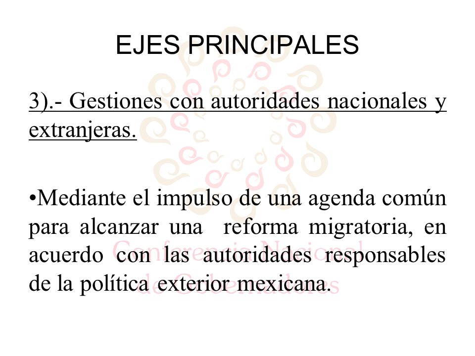 3).- Gestiones con autoridades nacionales y extranjeras.