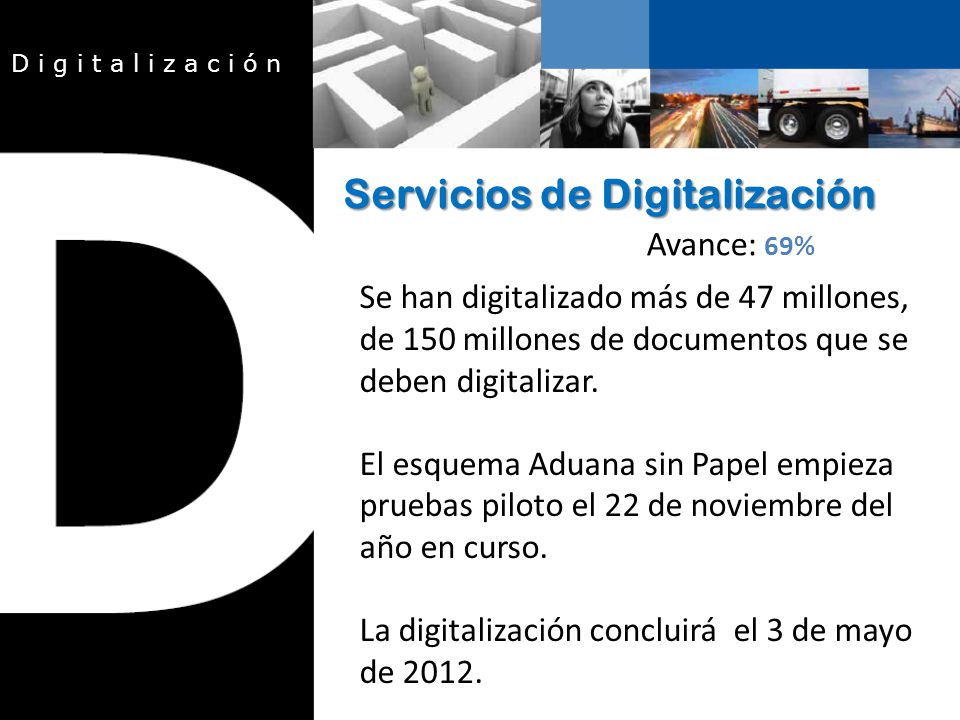 Se han digitalizado más de 47 millones, de 150 millones de documentos que se deben digitalizar.