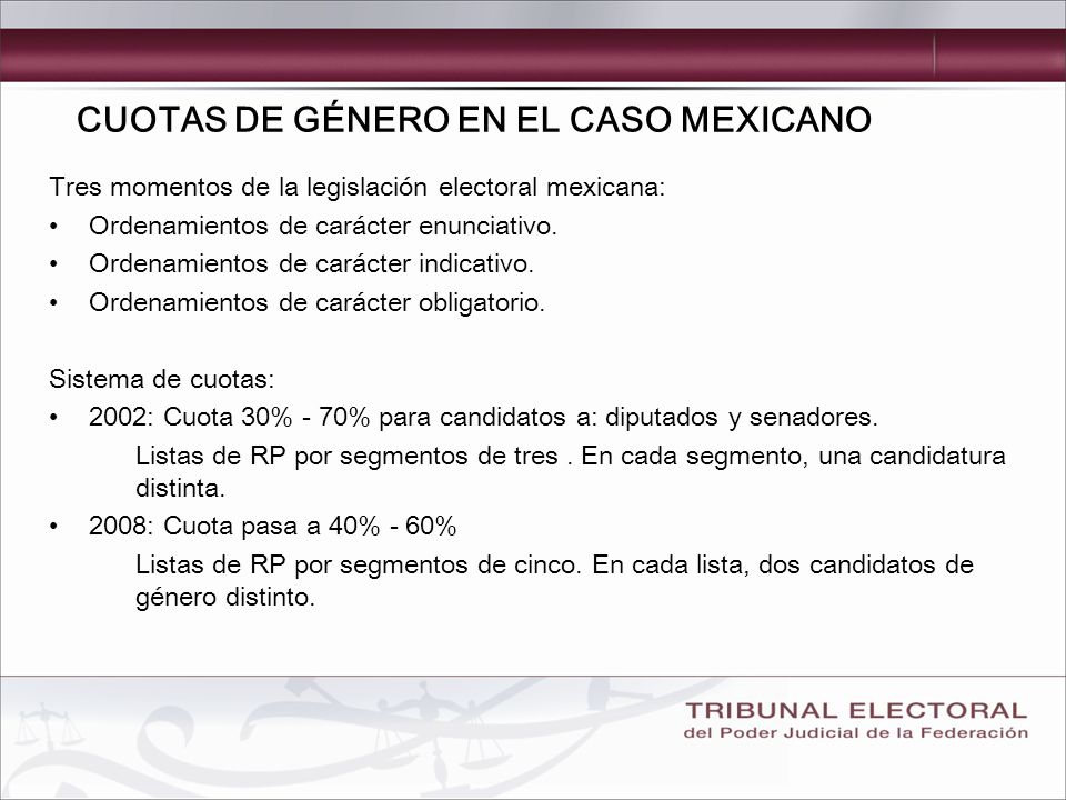 Tres momentos de la legislación electoral mexicana: Ordenamientos de carácter enunciativo.