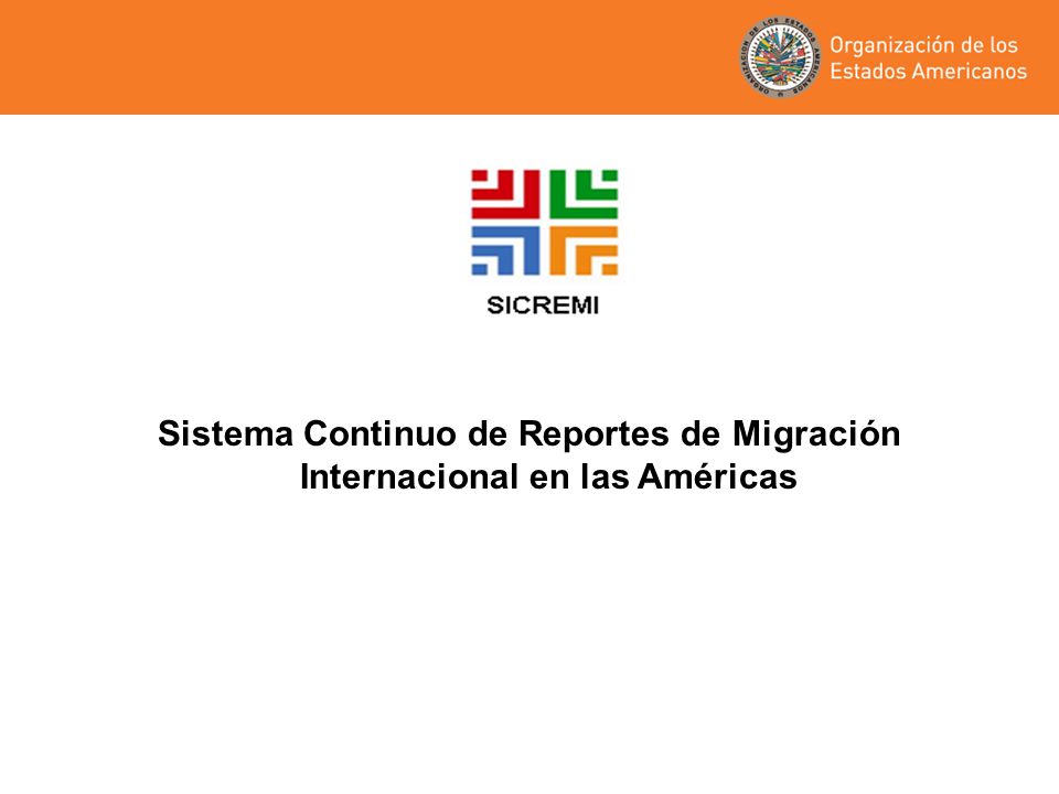 Sistema Continuo de Reportes de Migración Internacional en las Américas