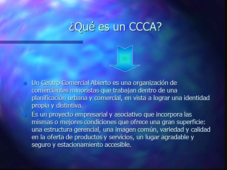 ¿Qué es un CCCA.