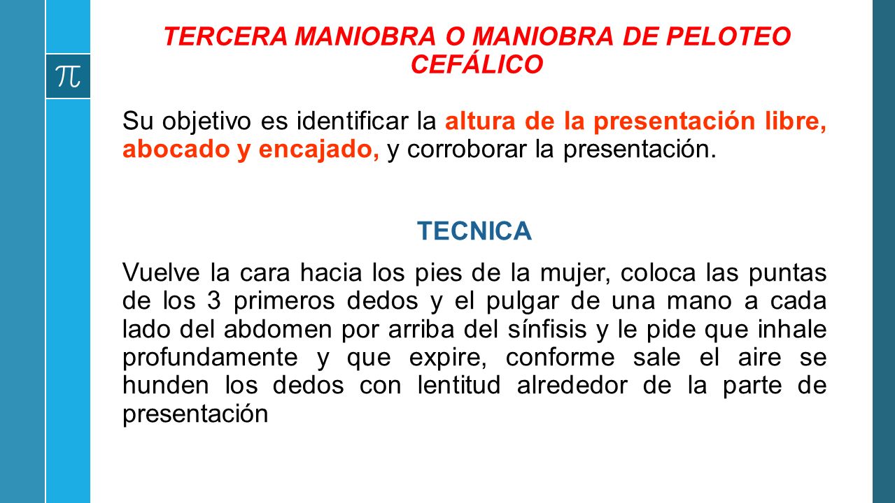 MANIOBRAS DE LEOPOLD PATRICIA ELIZABETH JACINTO BLANCO. - ppt descargar