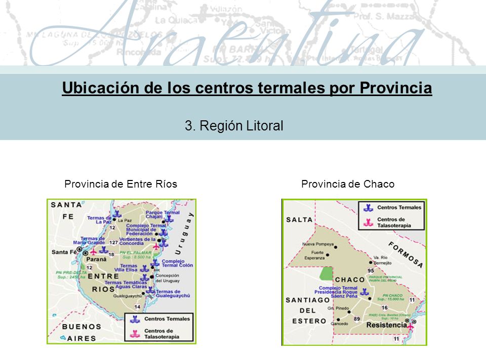 Metodología de Implementación Ubicación de los centros termales por Provincia 3.