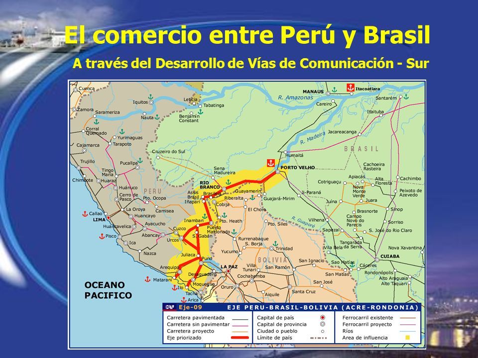 El comercio entre Perú y Brasil A través del Desarrollo de Vías de Comunicación - Sur