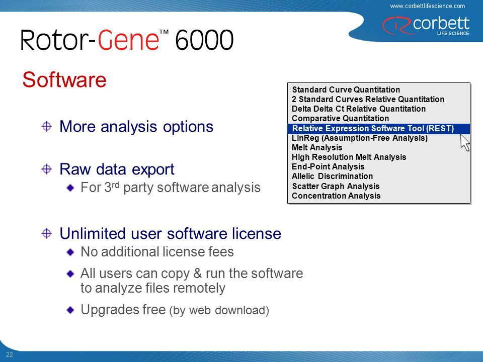 Download Rotor Gene 6000 Software Programs