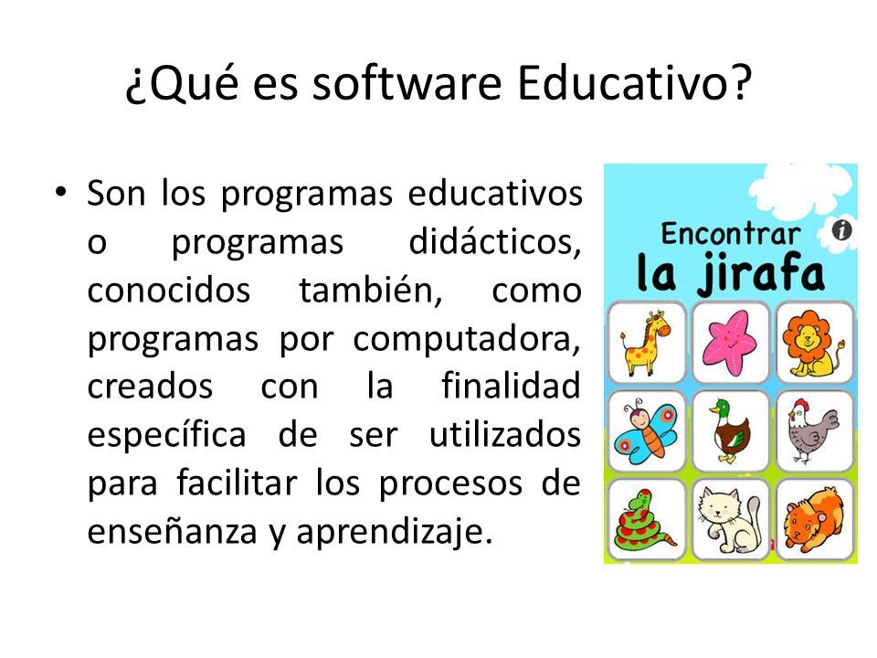 ¿Qué es software Educativo.