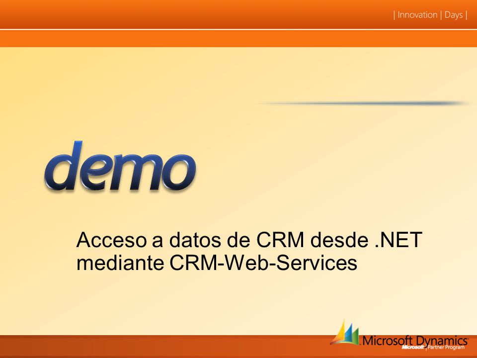 Acceso a datos de CRM desde.NET mediante CRM-Web-Services