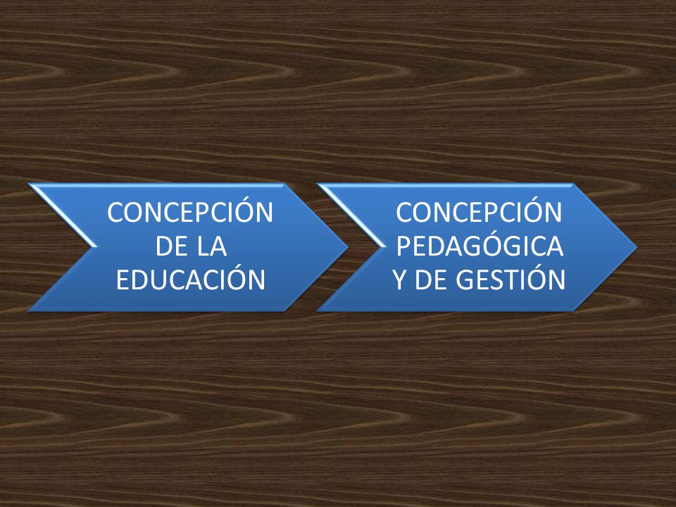 CONCEPCIÓN DE LA EDUCACIÓN CONCEPCIÓN PEDAGÓGICA Y DE GESTIÓN