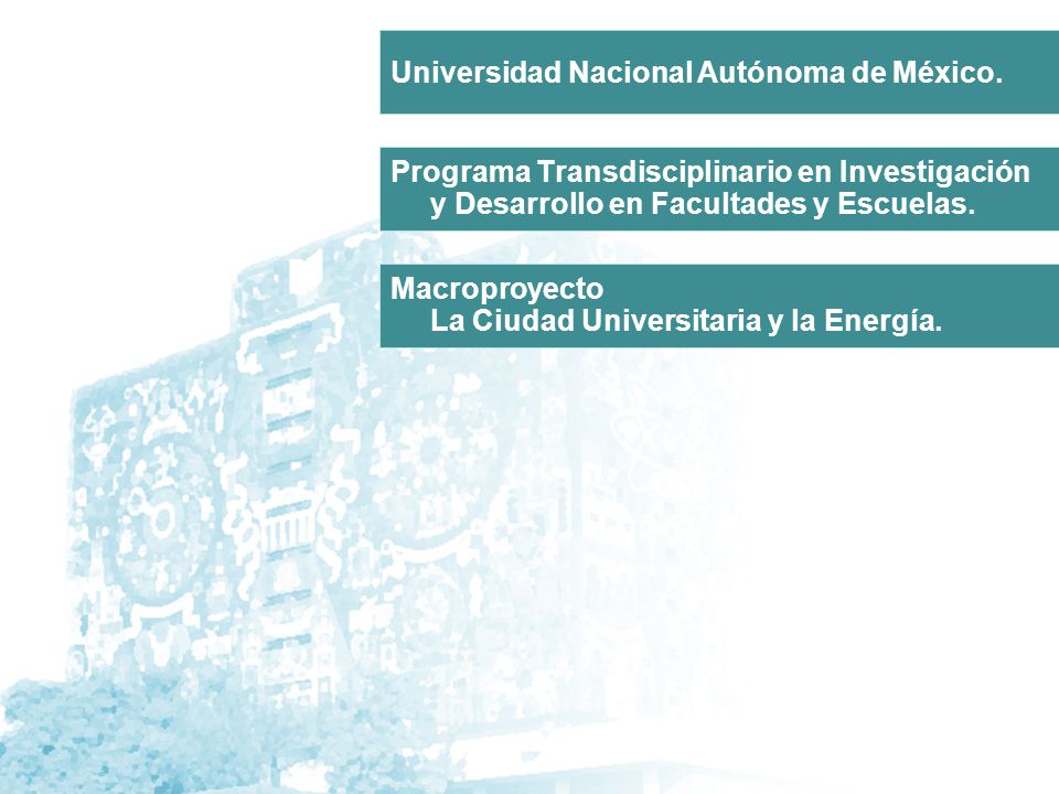 Programa Transdisciplinario en Investigación y Desarrollo en Facultades y Escuelas.