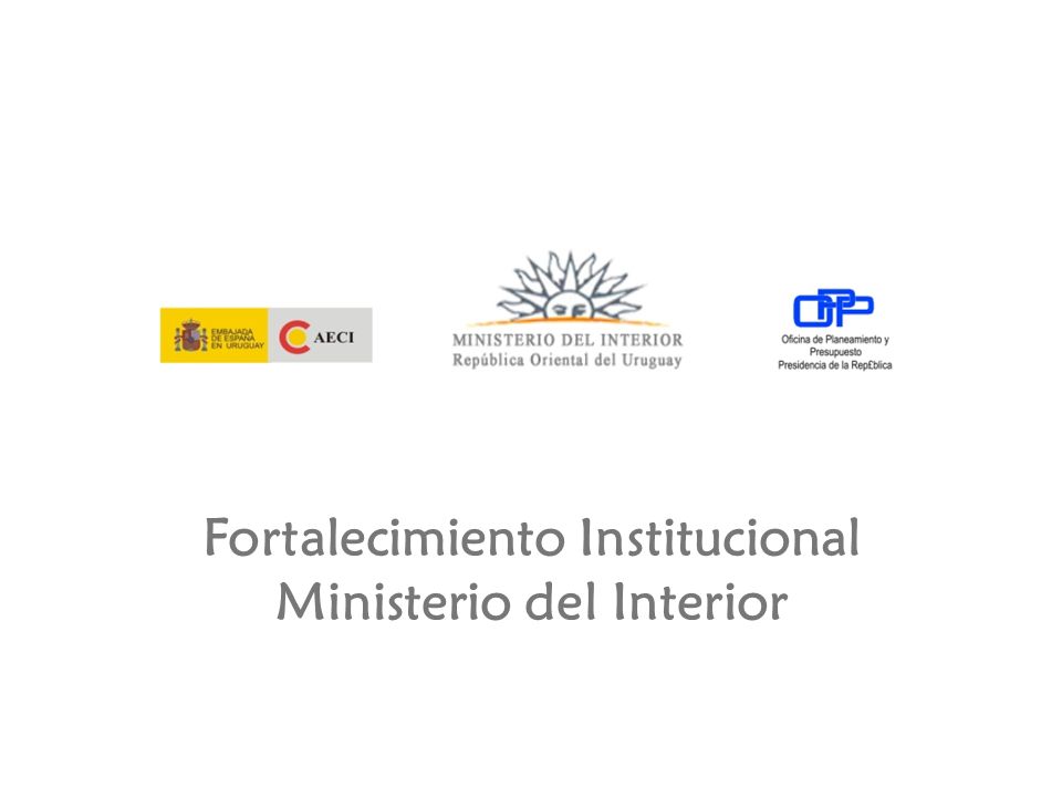 Fortalecimiento Institucional Ministerio del Interior