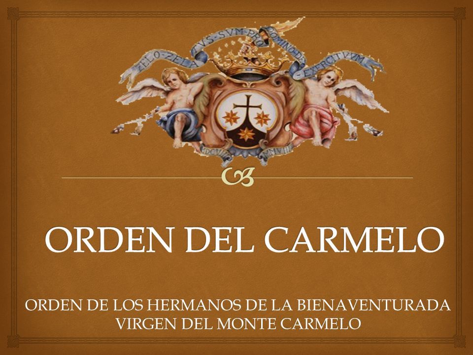ORDEN DE LOS HERMANOS DE LA BIENAVENTURADA VIRGEN DEL MONTE CARMELO