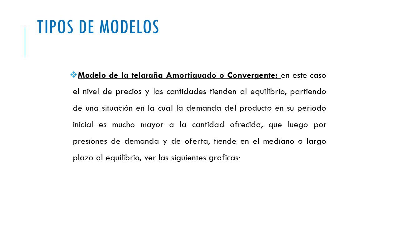 MODELO DE LA TELARAÑA. CÁTEDRA: MATEMÁTICA PARA ECONOMISTAS CATEDRÁTICO:  ECON. CARLOS GALVÁN PONCE ESTUDIANTES: DUEÑAS HUAMAN, Sheila Pamela  MONTALVO. - ppt descargar