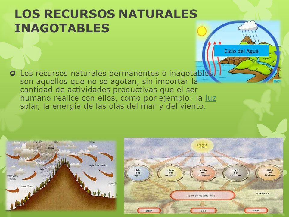 Recursos Naturales Renovables No Renovables E Inagotables Ejemplos