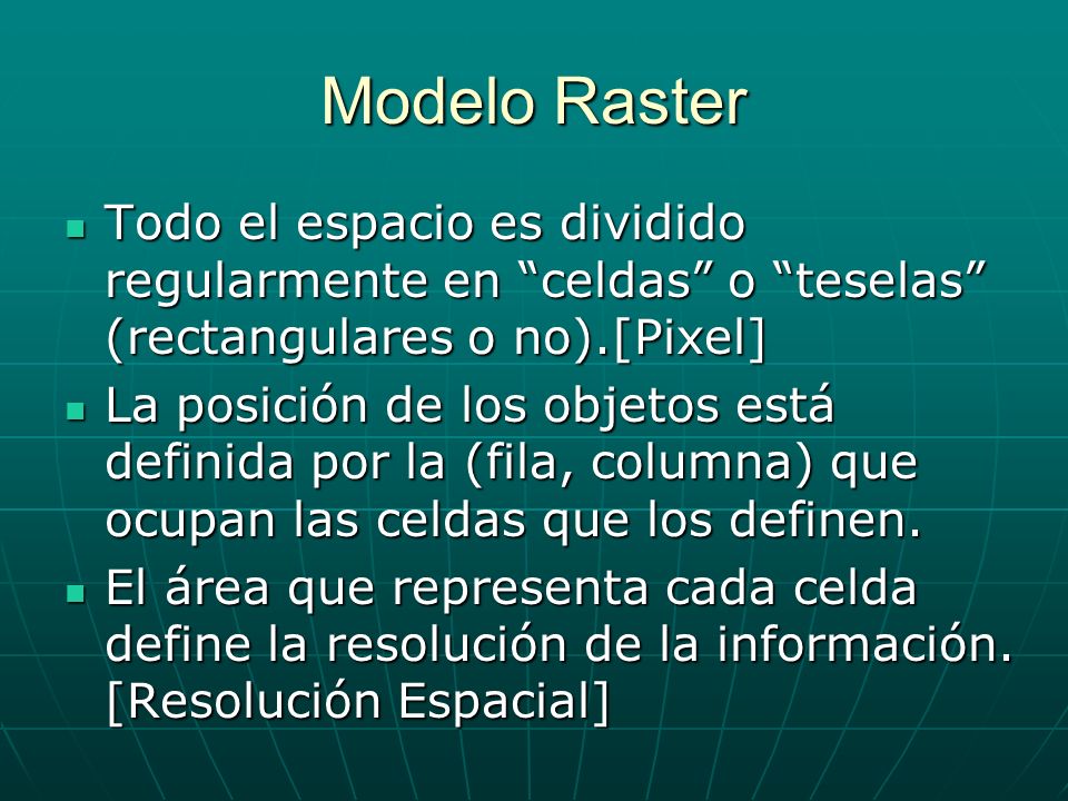 MODELOS DE DATOS ESPACIALES Tema 12 (II). ¿Qué es un MODELO? Una  representación simplificada de la realidad en la que aparecen algunas de  sus propiedades. - ppt descargar