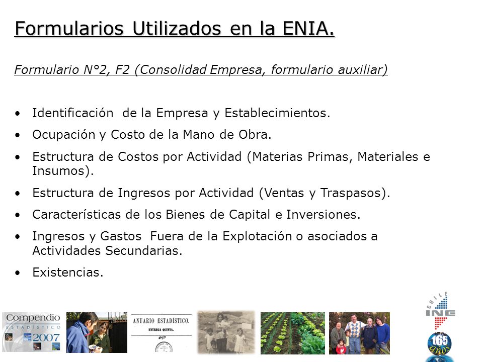 Formularios Utilizados en la ENIA.