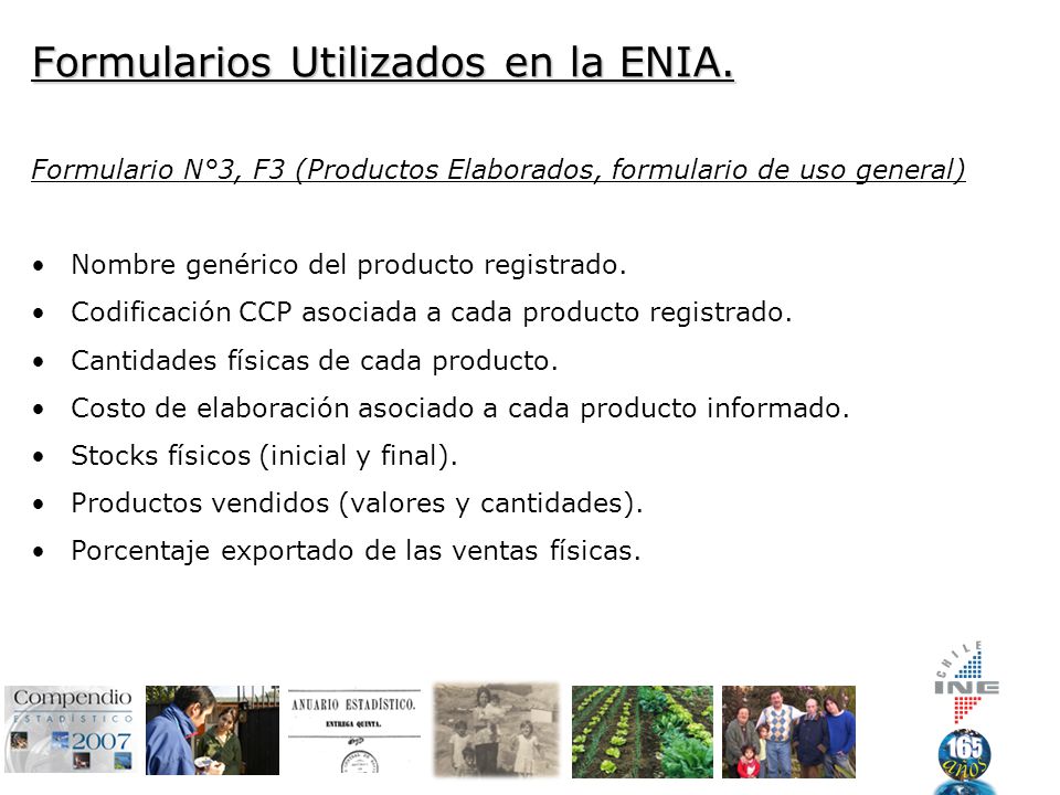 Formularios Utilizados en la ENIA.