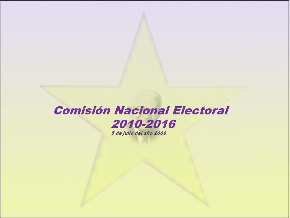 Comisión Nacional Electoral de julio del año 2009